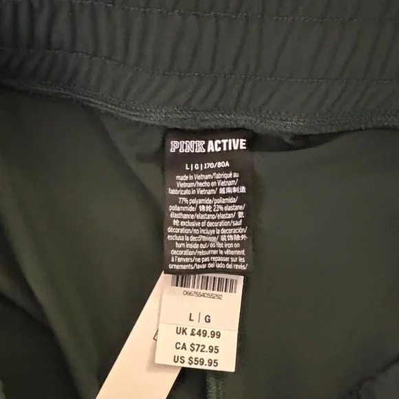 PINK VS Active Full Length Jogger ~ Size Large ~ High Waist - Picture 3 of 5